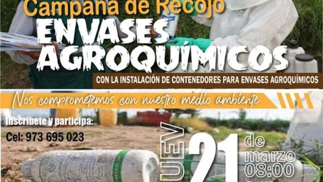 ÚNETE A NUESTRA CAMPAÑA DE RECOJO DE "Envases Agroquímicos"