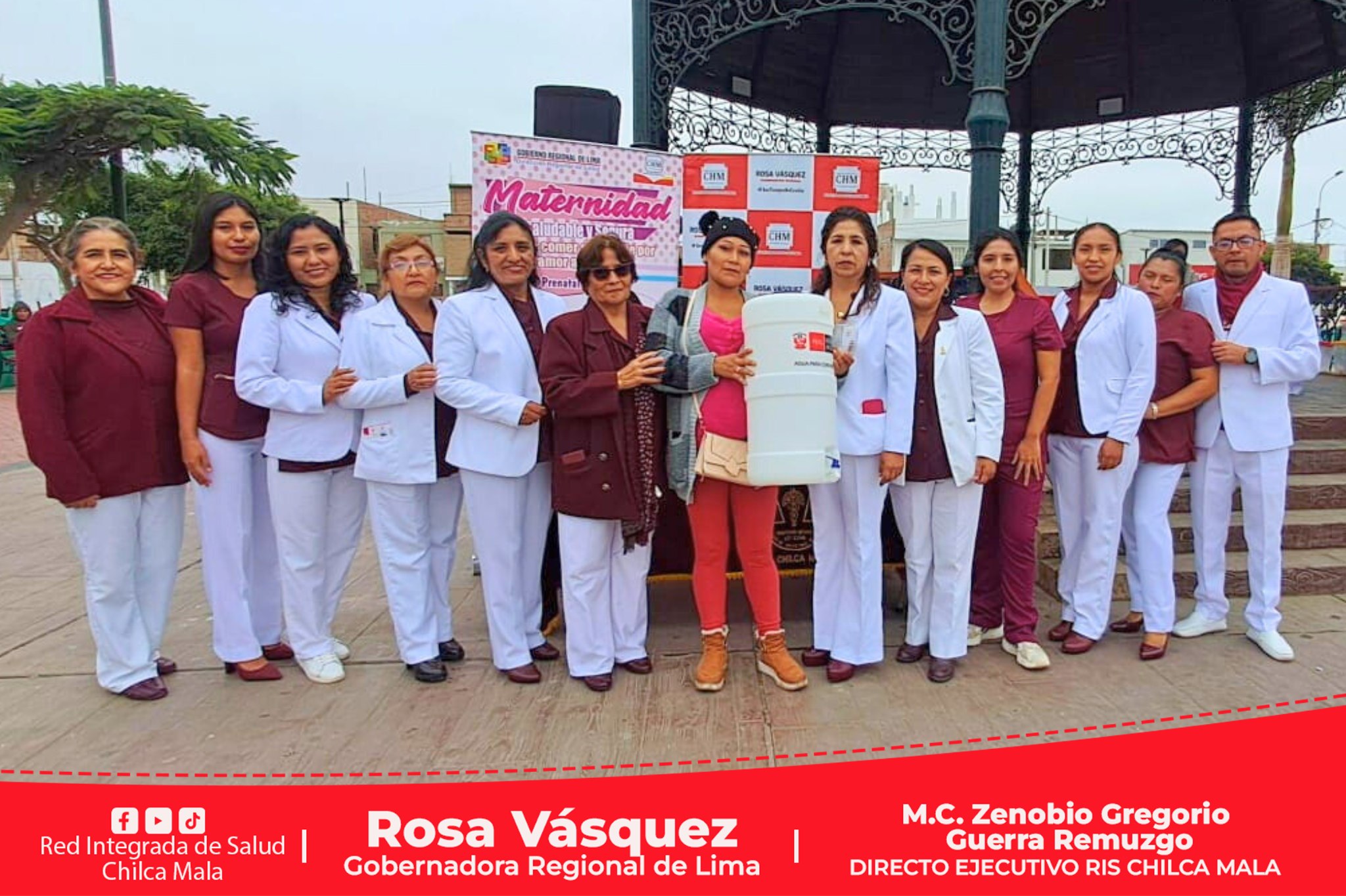 Lanzamiento de la Semana de la Maternidad Saludable y Segura. "Elige comer saludable por amor a tu Bebé" en la RIS Chilca Mala