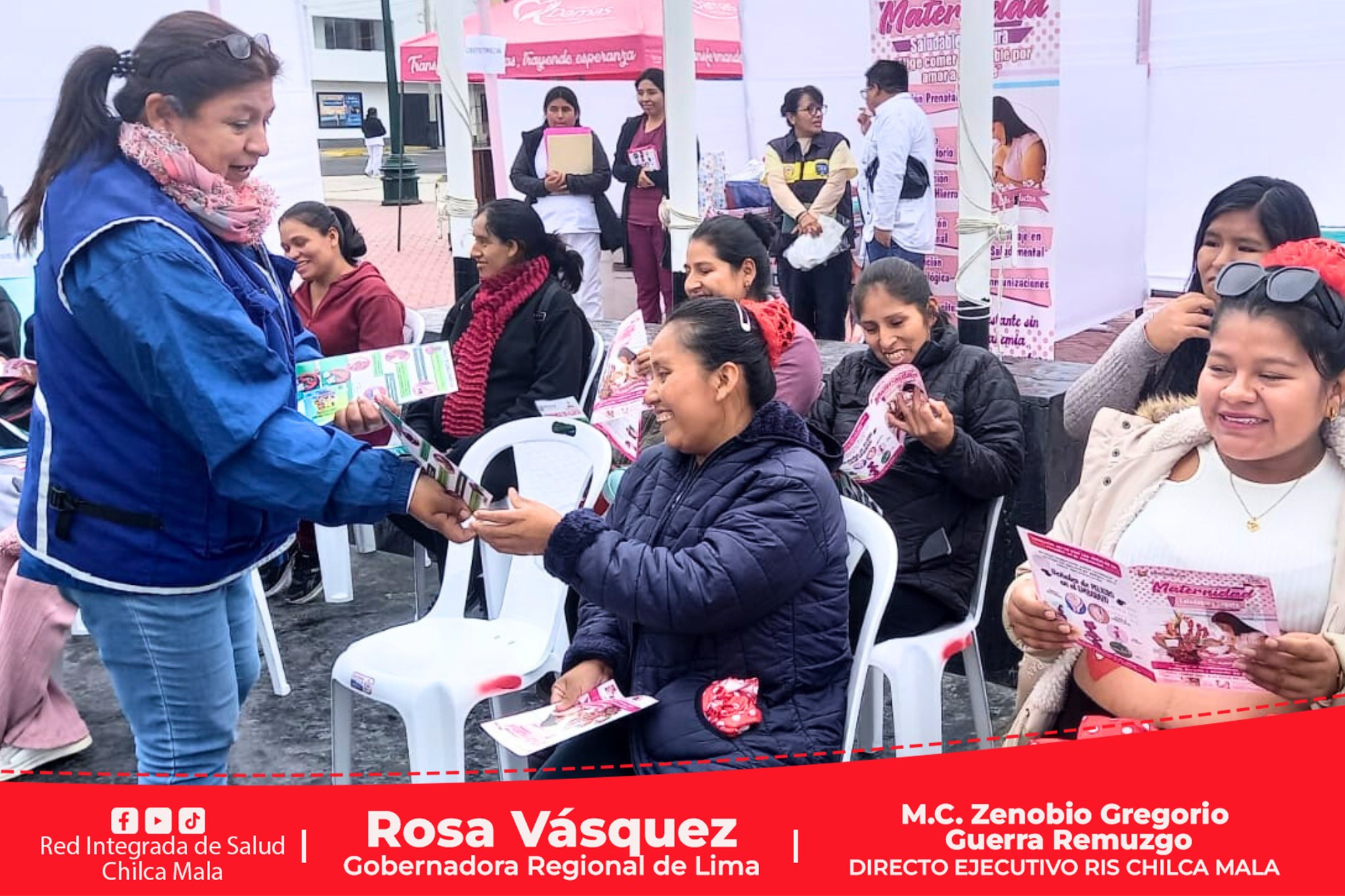 Lanzamiento de la Semana de la Maternidad Saludable y Segura. "Elige comer saludable por amor a tu Bebé" en la RIS Chilca Mala