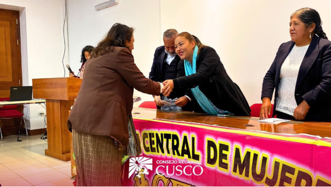 Vicepresidenta del Consejo Regional de Cusco instó a establecer normas regionales que apoyen el empoderamiento de las mujeres de la región Cusco.