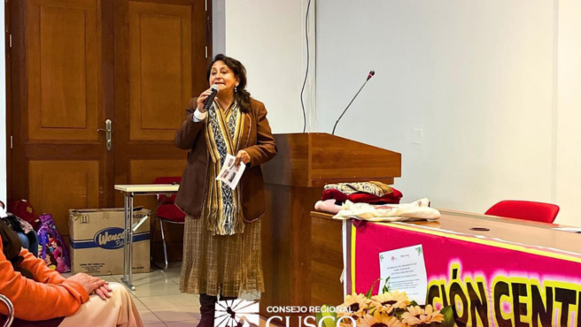 Vicepresidenta del Consejo Regional de Cusco instó a establecer normas regionales que apoyen el empoderamiento de las mujeres de la región Cusco.