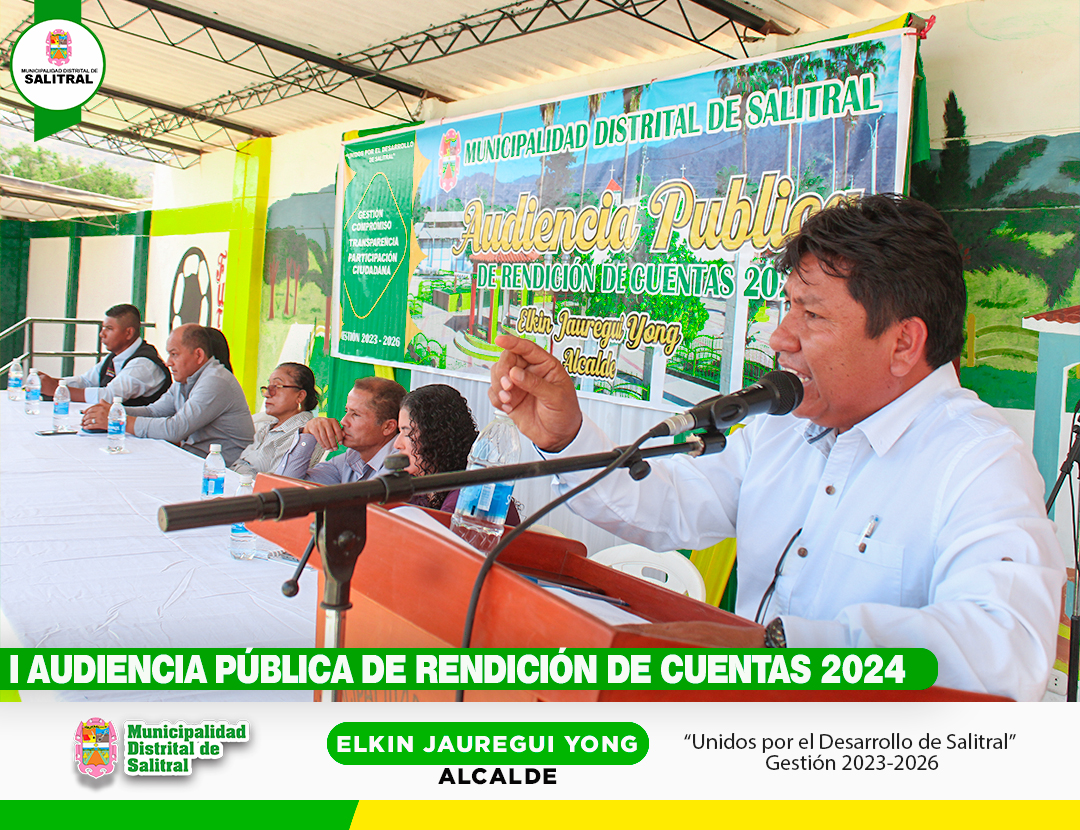 Municipalidad de Salitral Desarrolló Primera Audiencia Pública de Rendición de Cuentas 2024