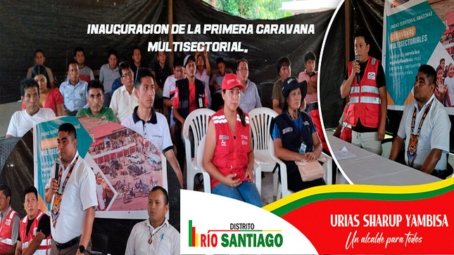 en la imagen se ve a los integrantes de la caravana multisectorial