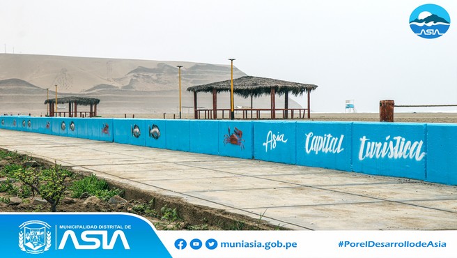 Seguimos mejorando el ornato de nuestro Distrito, actualmente se ha realizado el pintado en los muros de contención del malecón de las playas Pasamayito y Rosario de Asia, luciendo totalmente renovadas.
¡Ven y visita nuestras playas !
#MunicipalidadDistritalDeAsia
#PorelDesarrollodeAsia
#IsaiasAlcantaraAlcaldedeAsia