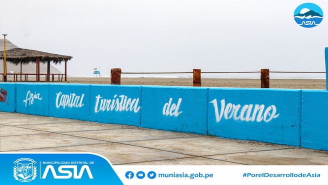 Seguimos mejorando el ornato de nuestro Distrito, actualmente se ha realizado el pintado en los muros de contención del malecón de las playas Pasamayito y Rosario de Asia, luciendo totalmente renovadas.
¡Ven y visita nuestras playas !
#MunicipalidadDistritalDeAsia
#PorelDesarrollodeAsia
#IsaiasAlcantaraAlcaldedeAsia