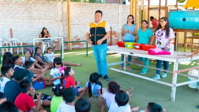 Foto Estrategia Ponte en Modo Niñez realizo taller de niños
