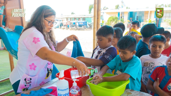 Foto Estrategia Ponte en Modo Niñez realizo taller de niños
