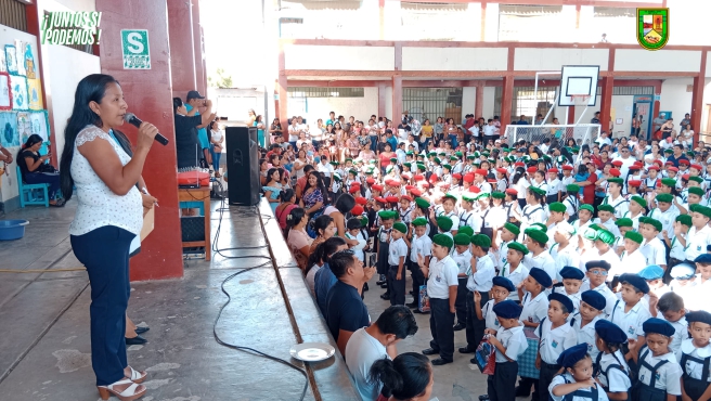 Foto Regidores participan de juramentación de brigadas de aula en la I.E. José Olaya