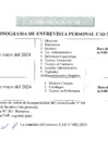Vista preliminar de documento CRONOGRAMA DE ENTREVISTA