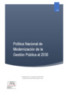 Vista preliminar de documento POLÍTICA NACIONAL DE MODERNIZACIÓN DE LA GESTIÓN PÚBLICA AL 2030