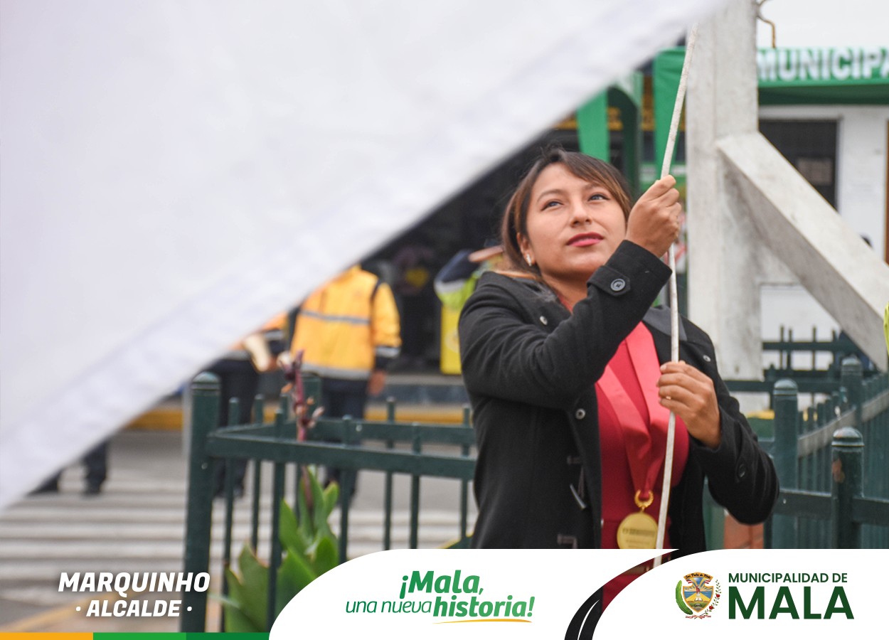 Izamiento del Pabellón Nacional por el 93° Aniversario de la Educación Inicial