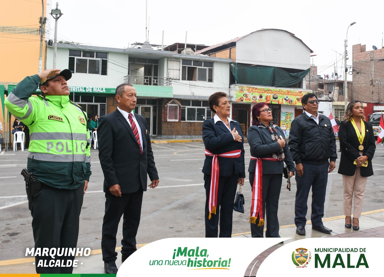 Izamiento del Pabellón Nacional por el 93° Aniversario de la Educación Inicial