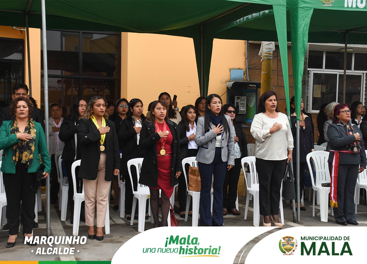 Izamiento del Pabellón Nacional por el 93° Aniversario de la Educación Inicial