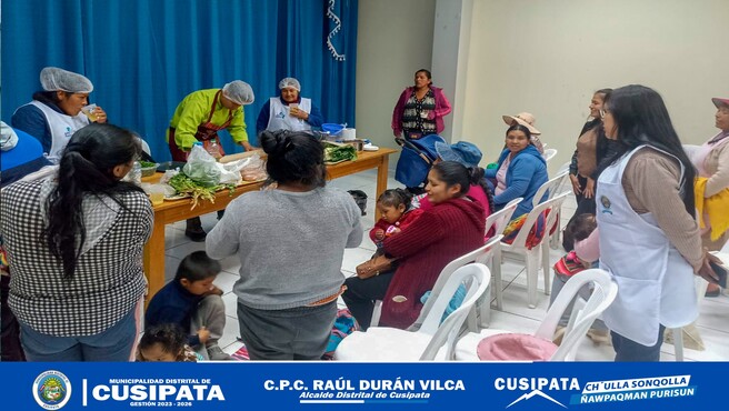 La Municipalidad Distrital de Cusipata estΓ‘ llevando a cabo un proyecto llamado "Seguridad Alimentaria" en colaboraciΓ³n con el Centro de Salud de Cusipata y el Centro de Salud de Chillihuani.