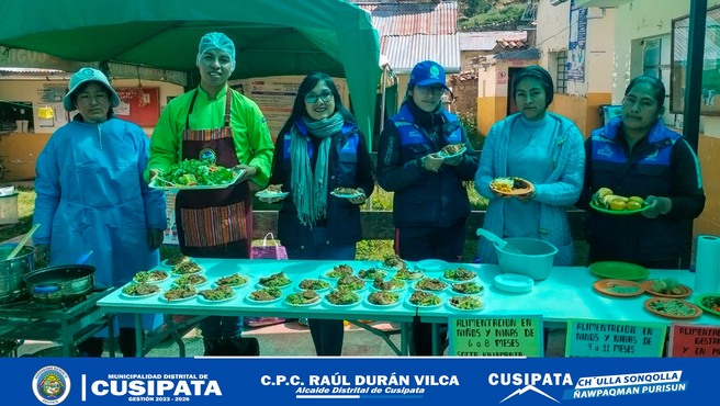 La Municipalidad Distrital de Cusipata estΓ‘ llevando a cabo un proyecto llamado "Seguridad Alimentaria" en colaboraciΓ³n con el Centro de Salud de Cusipata y el Centro de Salud de Chillihuani.