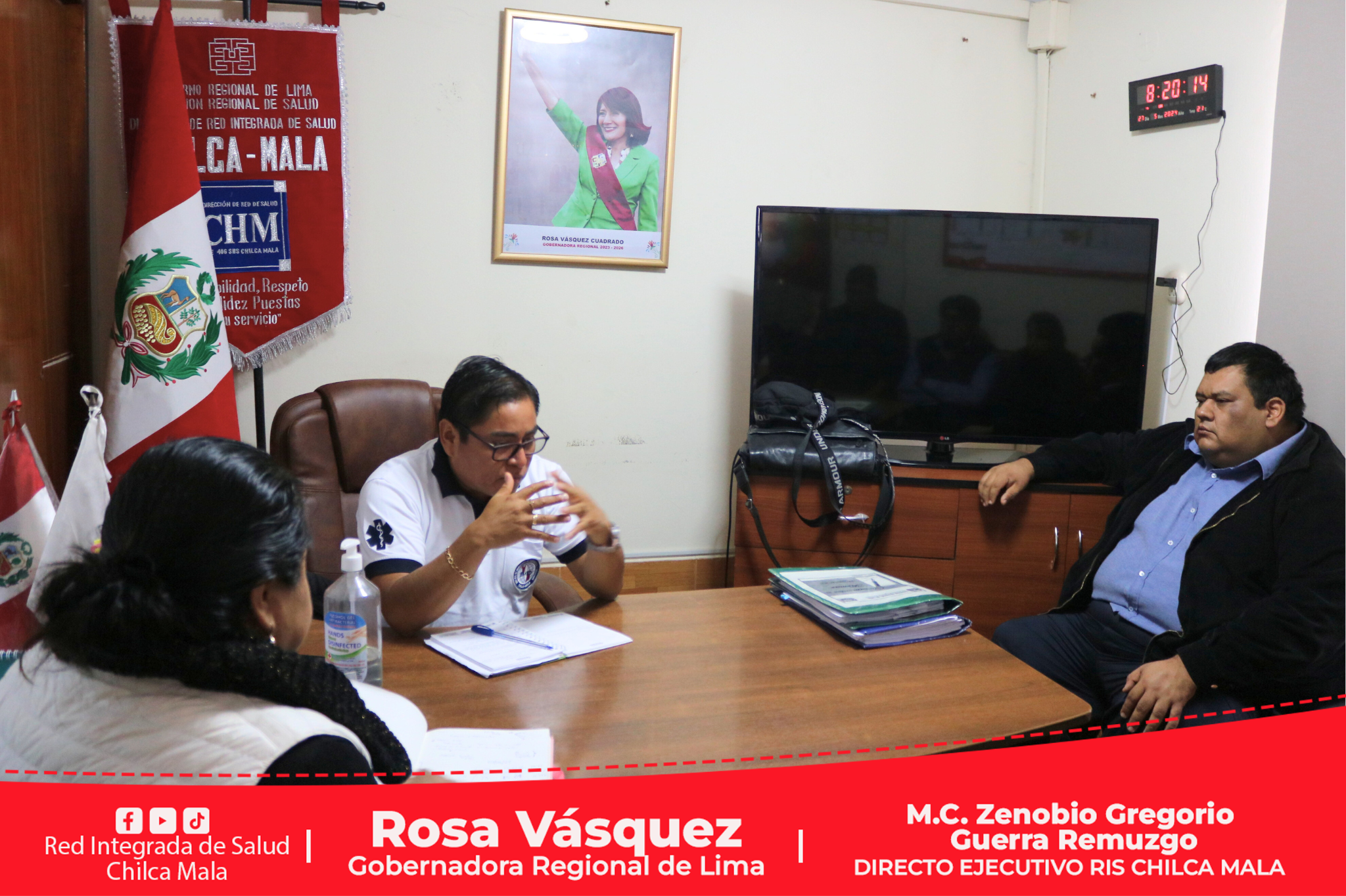 Director Ejecutivo de la RIS Chilca Mala sostiene reunión de trabajo para unificar lineamientos de gestión.