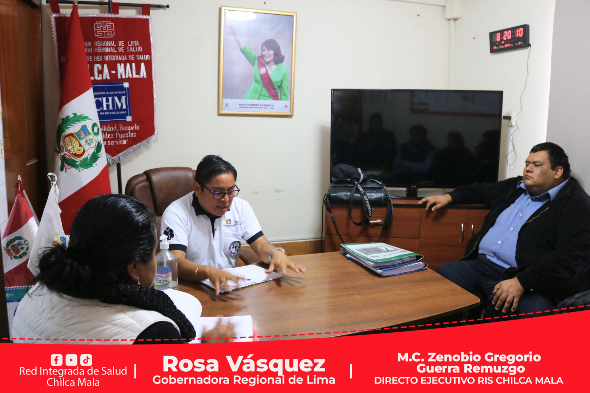Director Ejecutivo de la RIS Chilca Mala sostiene reunión de trabajo para unificar lineamientos de gestión.