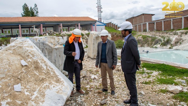 Foto de la cantera de mármol. 