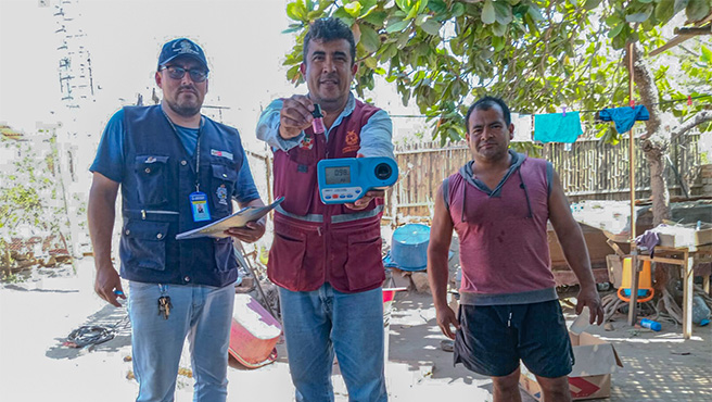 Los guerreros del agua llegaron en esta oportunidad hasta el centro poblado Huaca Rivera en Pacora