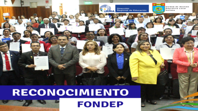 Premiación FONDEP 