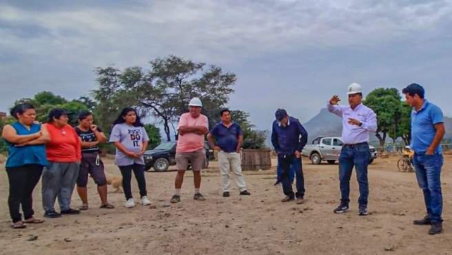 Los guerreros del agua, llegaron hasta el caserío de Chumbenique en Oyotún.