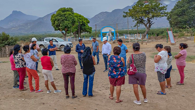 Los guerreros del agua, llegaron hasta el caserío de Chumbenique en Oyotún.