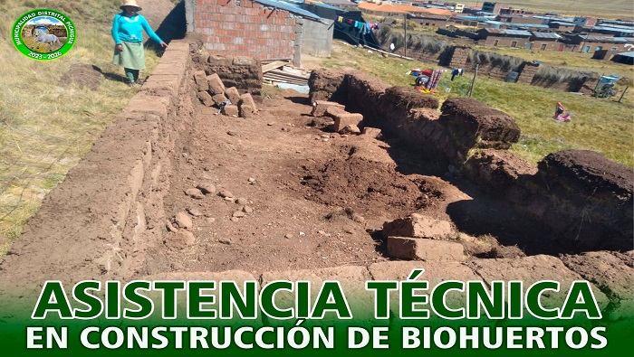 Construcción de Biohuertos del proyecto Seguridad Alimentaria