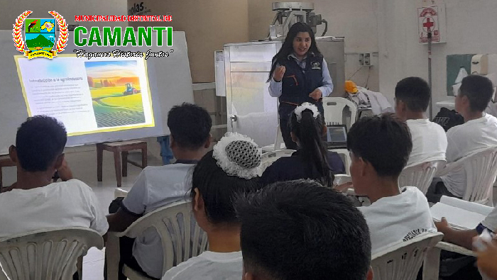 Capacitación en Agroindustria y Procesamiento de Cacao en Camanti a los alumnos del Colegio "Rosa de America" N° 50497