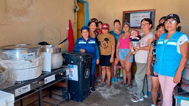 Municipalidad provincial de Paita entregó kits de cocina a 20 comedores populares
