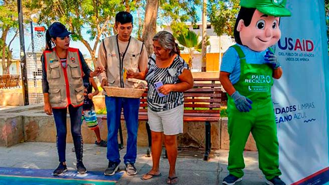 Más de dos toneladas de reciclaje se recolectaron en Pueblo Nuevo