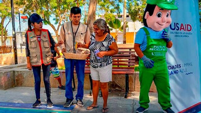 Más de dos toneladas de reciclaje se recolectaron en Pueblo Nuevo