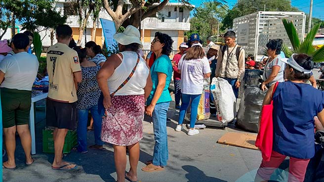 Más de dos toneladas de reciclaje se recolectaron en Pueblo Nuevo