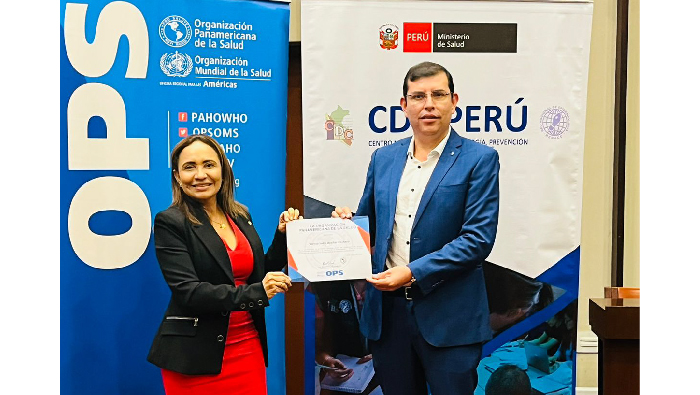 Reconocimiento -OPS- al MC. Wenzel Iván Dueñas Pacheco