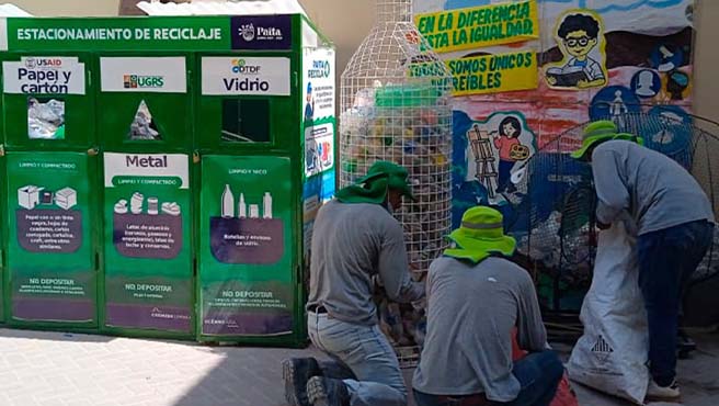 Recolectan 4 toneladas de materiales inservibles en 20 colegios de Paita
