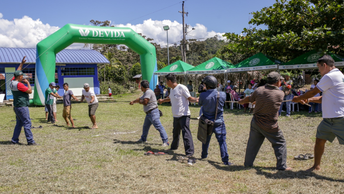 San Martín: Devida realiza jornada de inclusión social a favor de familias de caserío en Pólvora