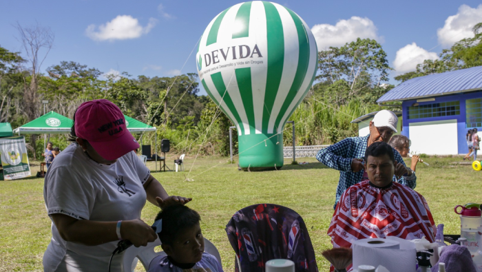San Martín: Devida realiza jornada de inclusión social a favor de familias de caserío en Pólvora