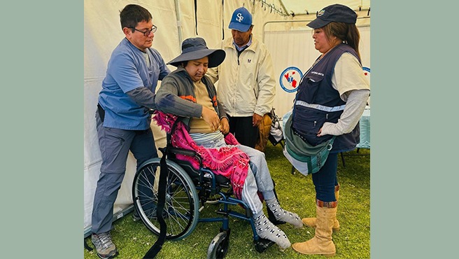 Instituto Nacional de Rehabilitación brindó atención especializada en las regiones de Puno y Pasco