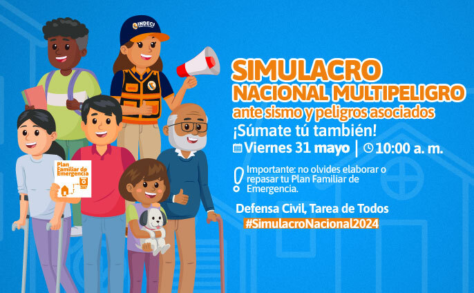 Simulacro Nacional Multipeligro ante sismo y peligros asociados