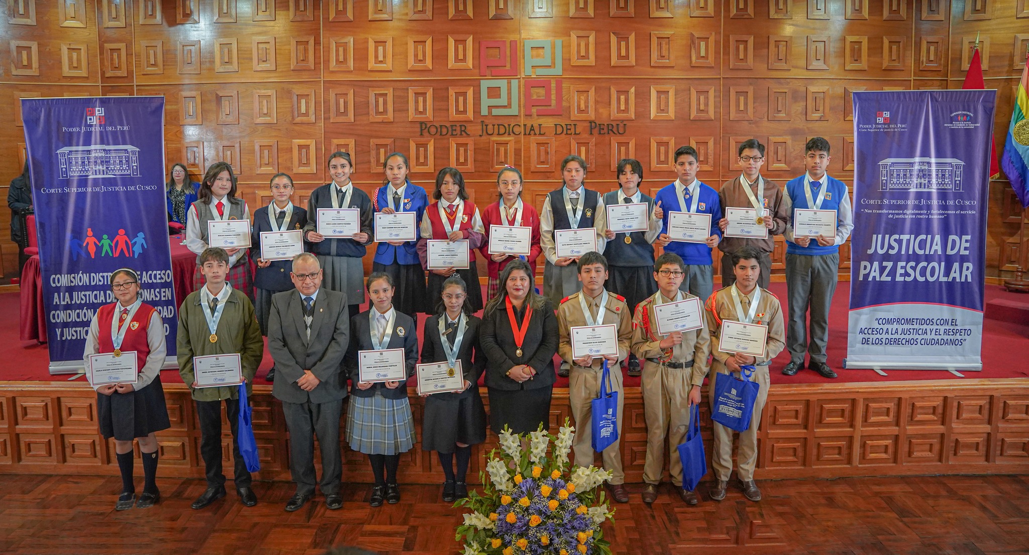 Jueces y Secretarios de Paz Escolar juramentaron ante la máxima autoridad judicial de la región