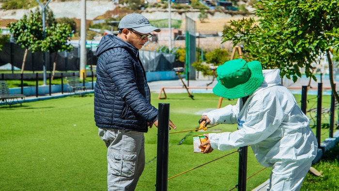 EN ARAS DE BRINDAR UN ESPACIO SEGURO, MUNICIPALIDAD DE SAN JERÓNIMO REALIZA MANTENIMIENTO DE LAS INSTALACIONES DEL PARQUE DE LA JUVENTUD RENACER CHANKA.