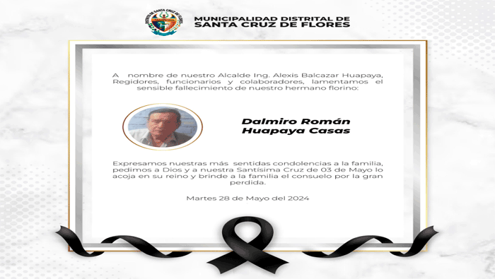 Moción de Condolencias