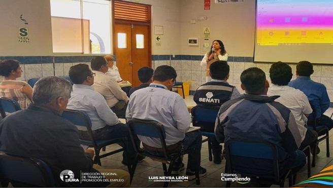 DRTPE Piura brindó una capacitación sobre Ergonomía Aplicada en la Educación en el SENATI