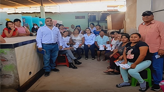 DRTPE Piura capacitó en Formalización Laboral a Comerciantes del mercado Cura Mori