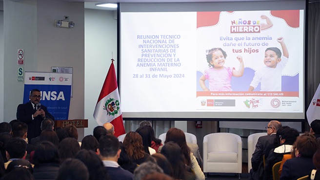 Minsa realiza reunión nacional para la prevención y reducción de la anemia materno infantil