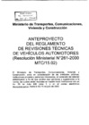 Vista preliminar de documento Anexo de la Resolución Ministerial N° 261-2000-MTC/15.02