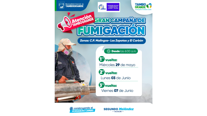 Gran Campaña de fumigación en Tambogrande.