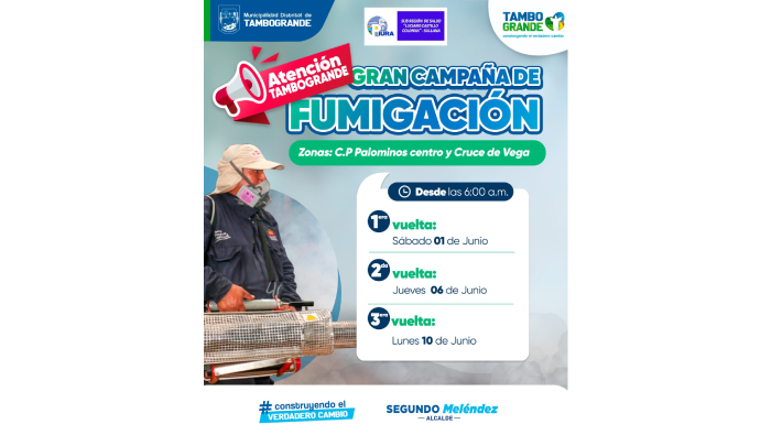 Gran Campaña de fumigación en Tambogrande.