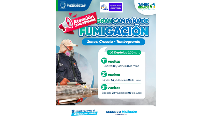 Gran Campaña de fumigación en Tambogrande.