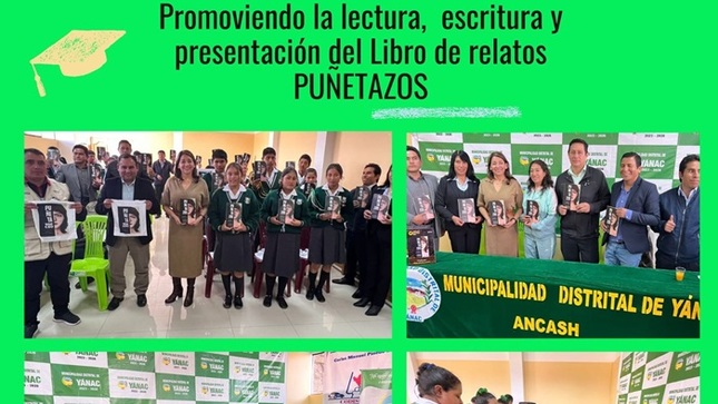 Presentación del libro de cuentos "Puñetazos" de la Mag. Magnolia Pinedo Cárdenas.