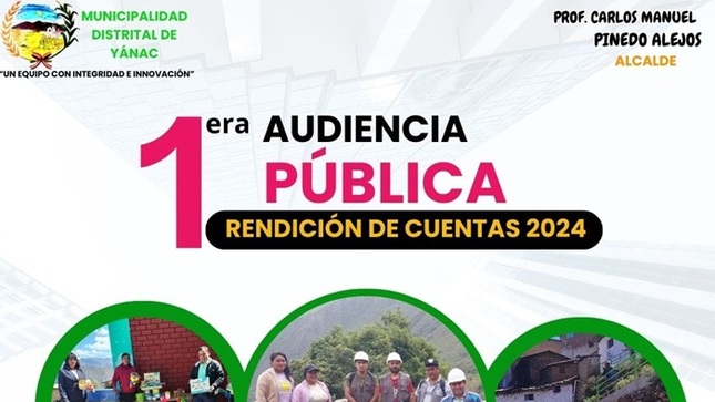 I Audiencia Pública de la Municipalidad Distrital de Yanac